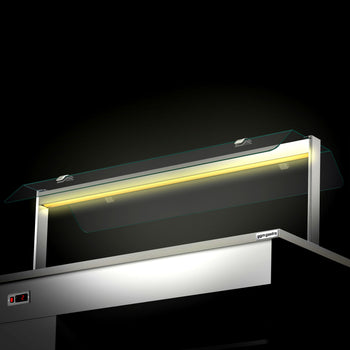 Sıcak Açık Büfe Tezgahı DANZIG - 1300mm - 3x GN 1/1 için