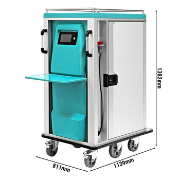 Hastane Sıcak&Soğuk Servis Arabası - 24 Özel Tepsi Dahil