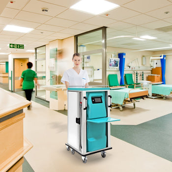 Hastane Sıcak&Soğuk Servis Arabası - 24 Özel Tepsi Dahil