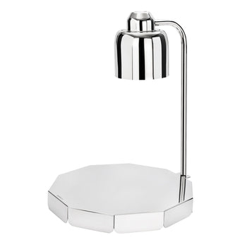 Yuvarlak Infrared (Kızılötesi) Büfe Isıtma Lambası - 250 Watt - Gümüş