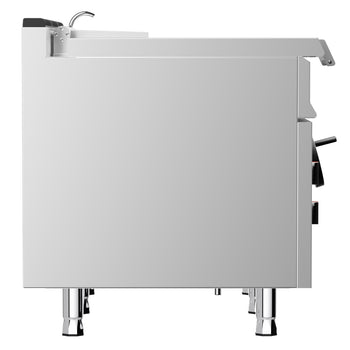 900 Seri Devrilir Tava - Elektrikli - 120L - 18kW - Manuel Kaldırma (El Çarklı) - Su Doldurma Musluklu