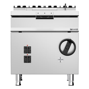 700 Seri Devrilir Tava - Elektrikli - 60L - 9kW - Manuel Kaldırma (El Çarklı) - Su Doldurma Musluklu