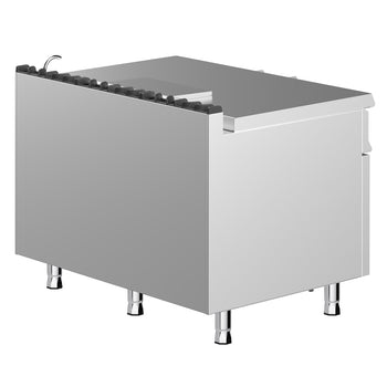 900 Seri Devrilir Tava - Gazlı - 120L - 30kW - Manuel Kaldırma (El Çarklı) - Su Doldurma Musluklu