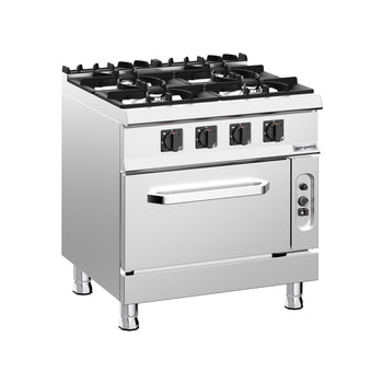 Fırınlı Kuzine - 32kW - 4 Gözlü - Fırınlı - Gazlı Fırın - Statik - 6kW