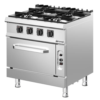 Fırınlı Kuzine - 32kW - 4 Gözlü - Fırınlı - Gazlı Fırın - Statik - 6kW