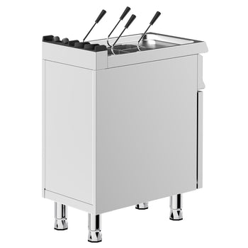 Gazlı Makarna Haşlama Makinesi - 700 Seri - Dolaplı, 1 Kapılı - 18L - 10,5kW - Tahliye Musluklu