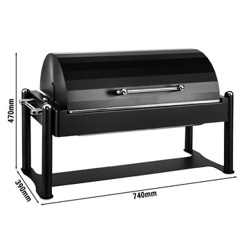 Reşo Kabı - GN 1/1 - Dönen Kapaklı - Siyah