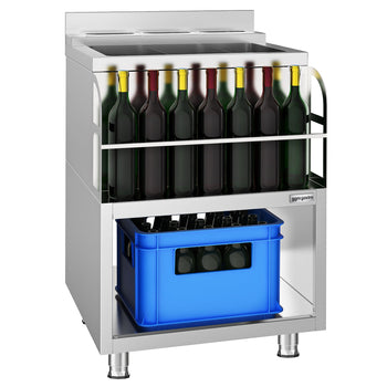 Kokteyl Bar Ünitesi - 600x600 mm - 3 Soğutma Haznesi ve Şişe Tutuculu