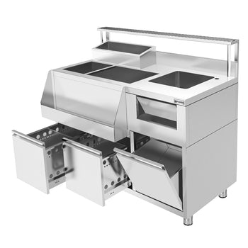 Kokteyl Hazırlık Tezgahı - 1200x720 mm - 2 Çekmeceli