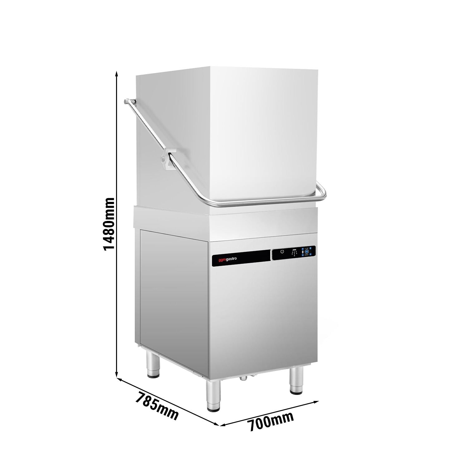 Giyotin Tip Bulaşık Makinesi - 9,66 kW - Deterjan & Tahliye Pompalı