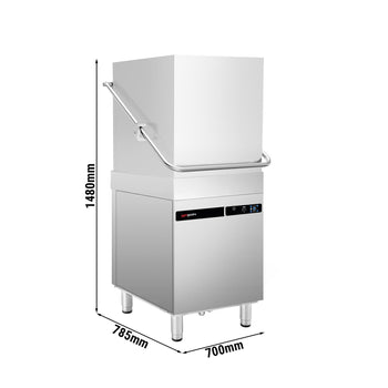 Giyotin Tip Bulaşık Makinesi - 9,66 kW - Deterjan & Tahliye Pompalı