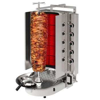 Gazlı Döner Ocağı - ROBAX® Camlı - 10 Gözlü - Maks. 90kg