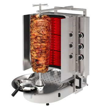 Gazlı Döner Ocağı - ROBAX® Camlı - 6 Gözlü - Maks. 60kg