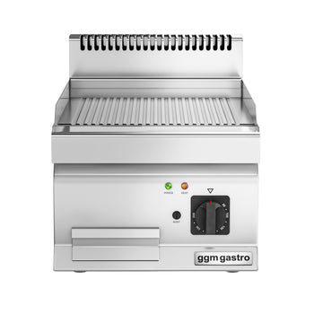 Elektrikli Pleyt Izgara - 4,5kW - Oluklu - Pişirme Yüzeyi: 395x500mm