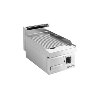 Elektrikli Pleyt Izgara - 4,5kW - Oluklu - Pişirme Yüzeyi: 395x500mm