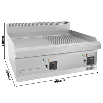 Elektrikli Pleyt Izgara - 9 kW- Pürüzsüz & Oluklu