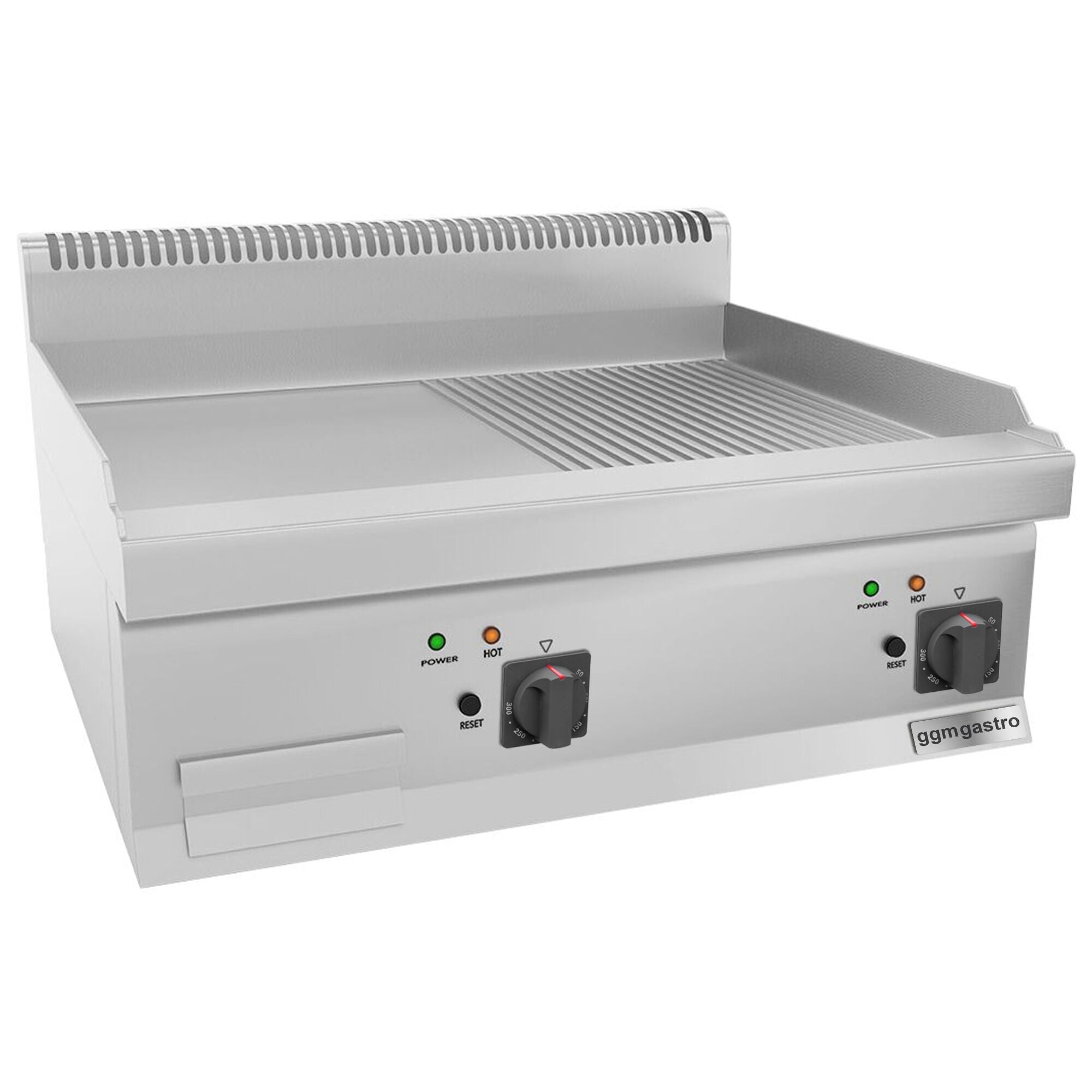 Elektrikli Pleyt Izgara - 9 kW- Pürüzsüz & Oluklu