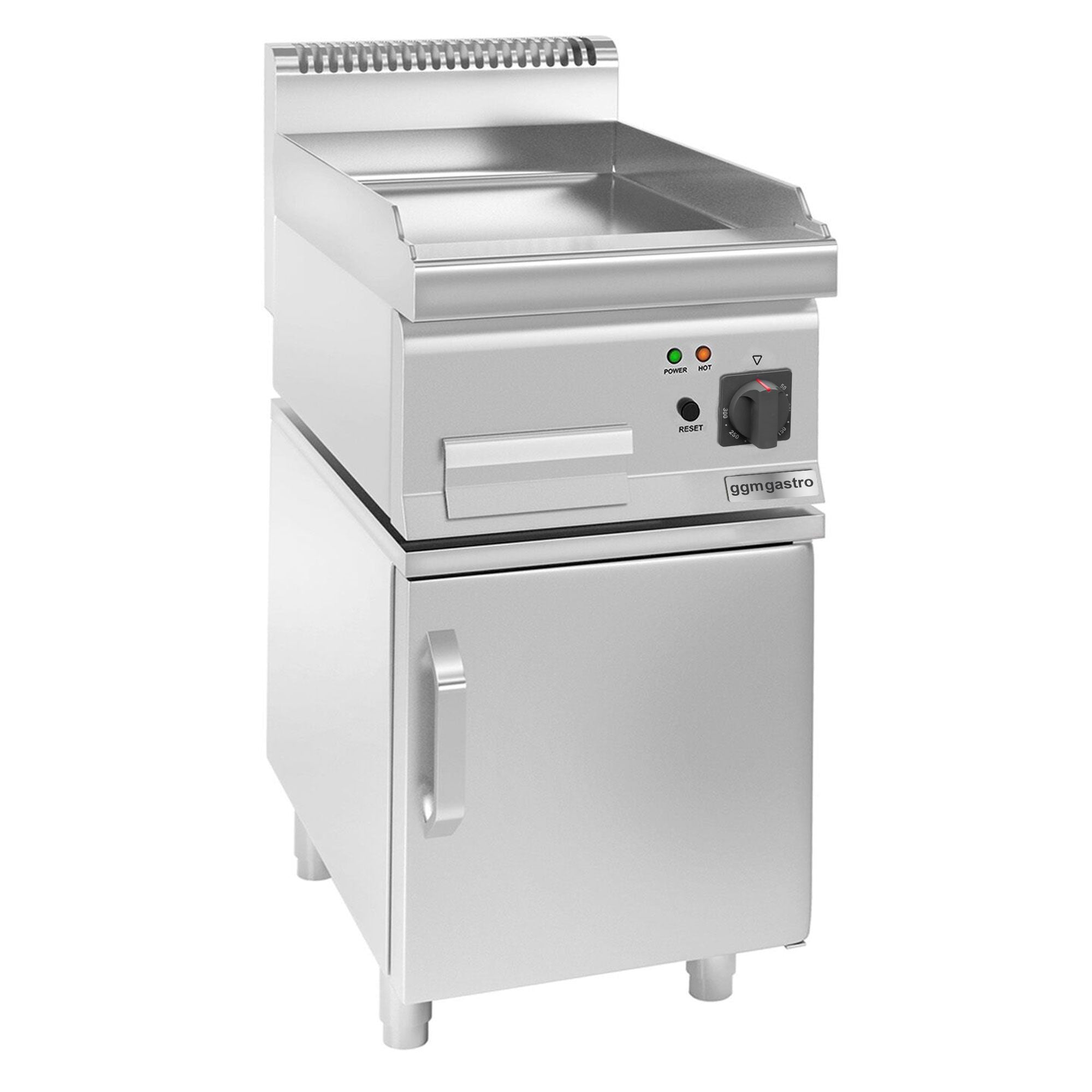 Elektrikli Pleyt Izgara - 3,6 kW Pürüzsüz - 1 Kapılı Alt Stand dahil