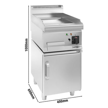 Elektrikli Pleyt Izgara - 4,5 kW - Pürüzsüz - 1 Kapılı Alt Stand Dahil