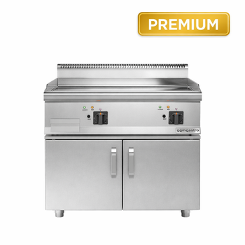 Elektrikli Pleyt Izgara PREMIUM - 9 kW - Pürüzsüz - 2 Kapılı Alt Stand Dahil