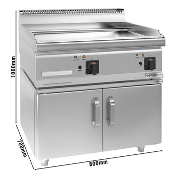 Elektrikli Pleyt Izgara - 7,1 kW Pürüzsüz - 2 Kapılı Alt Stand Dahil