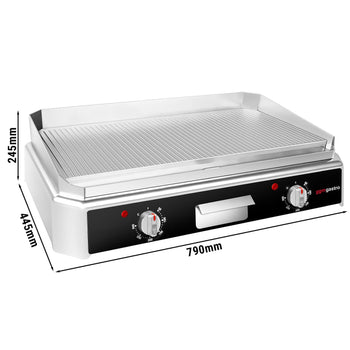 Elektrikli Kızartma Plakası - 5 kW - Oluklu Pleyt