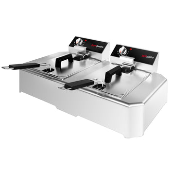 Elektrikli Çift Fritöz - 5+5 Litre - 7,5 kW