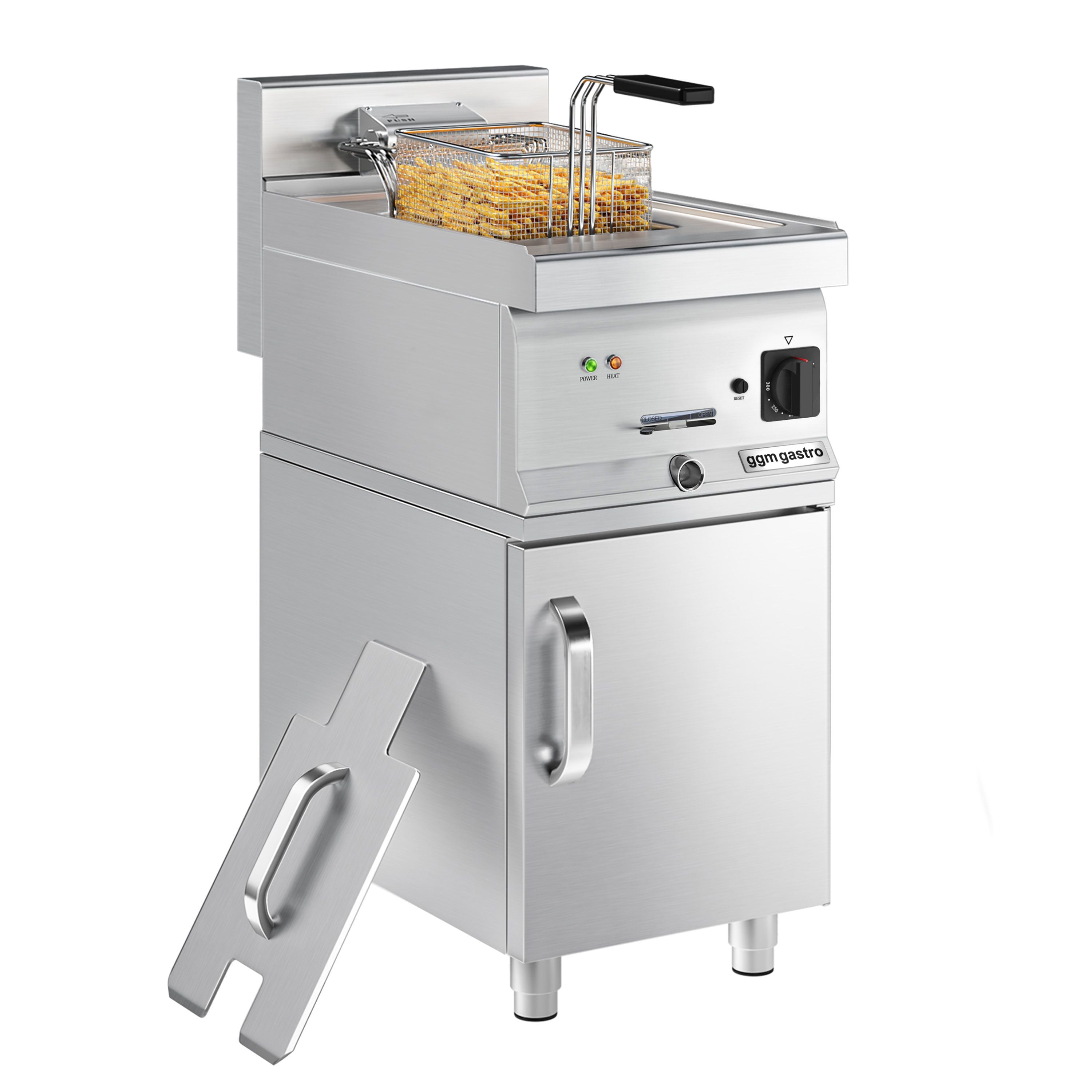 Elektrikli Fritöz - 10 Lt. - 9 kW - 1 Kapılı Alt Stand Dahil