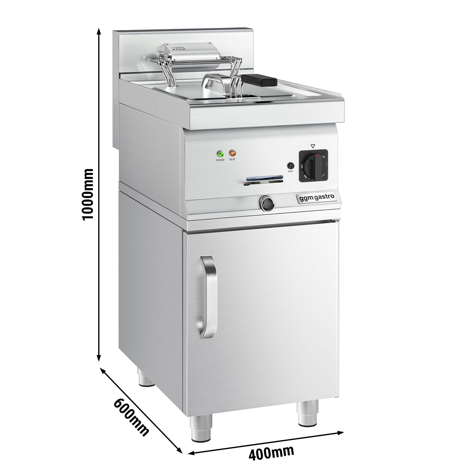 Elektrikli Fritöz - 10 Lt. - 9 kW - 1 Kapılı Alt Stand Dahil