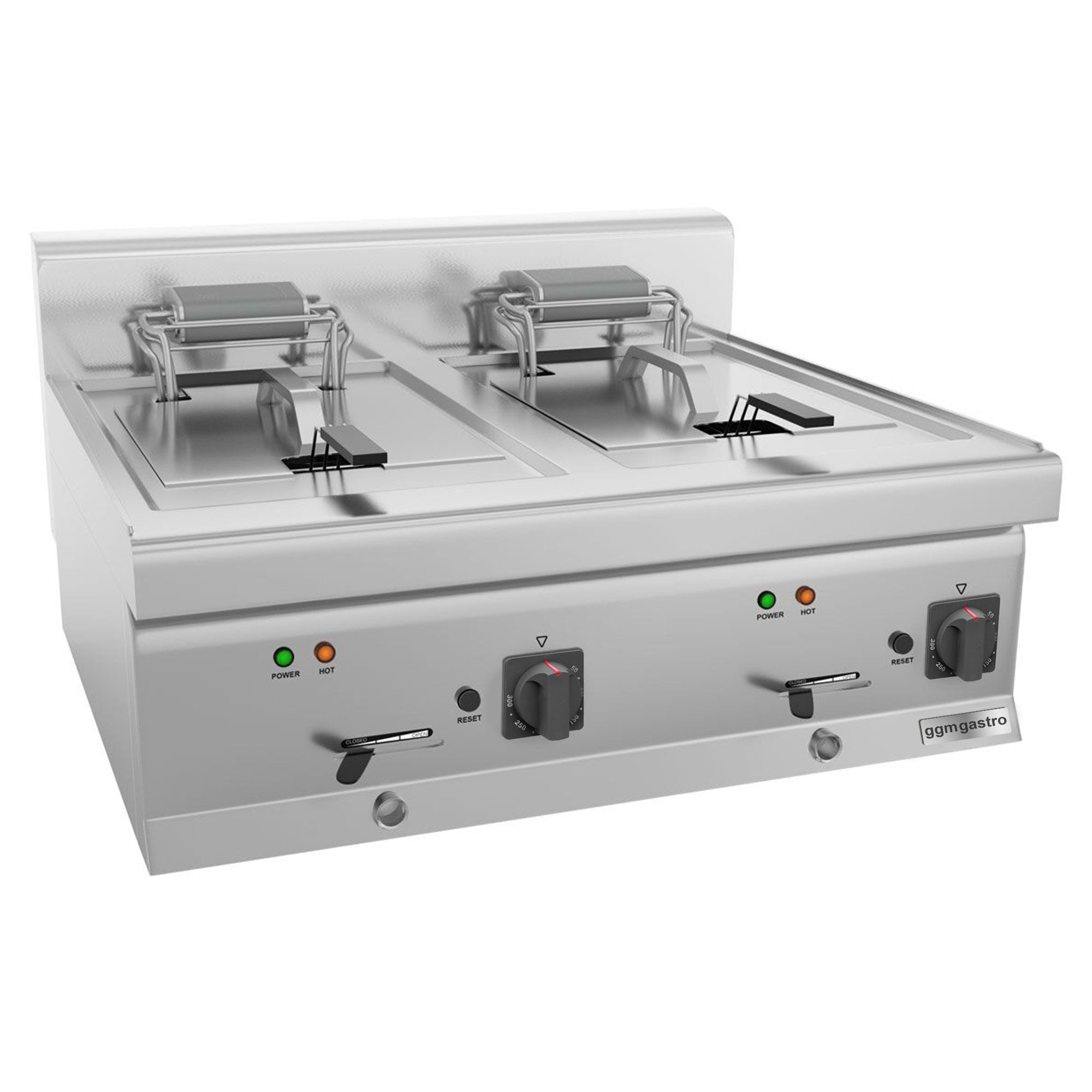Elektrikli Çift Fritöz - 10+10 Litre - 18 kW