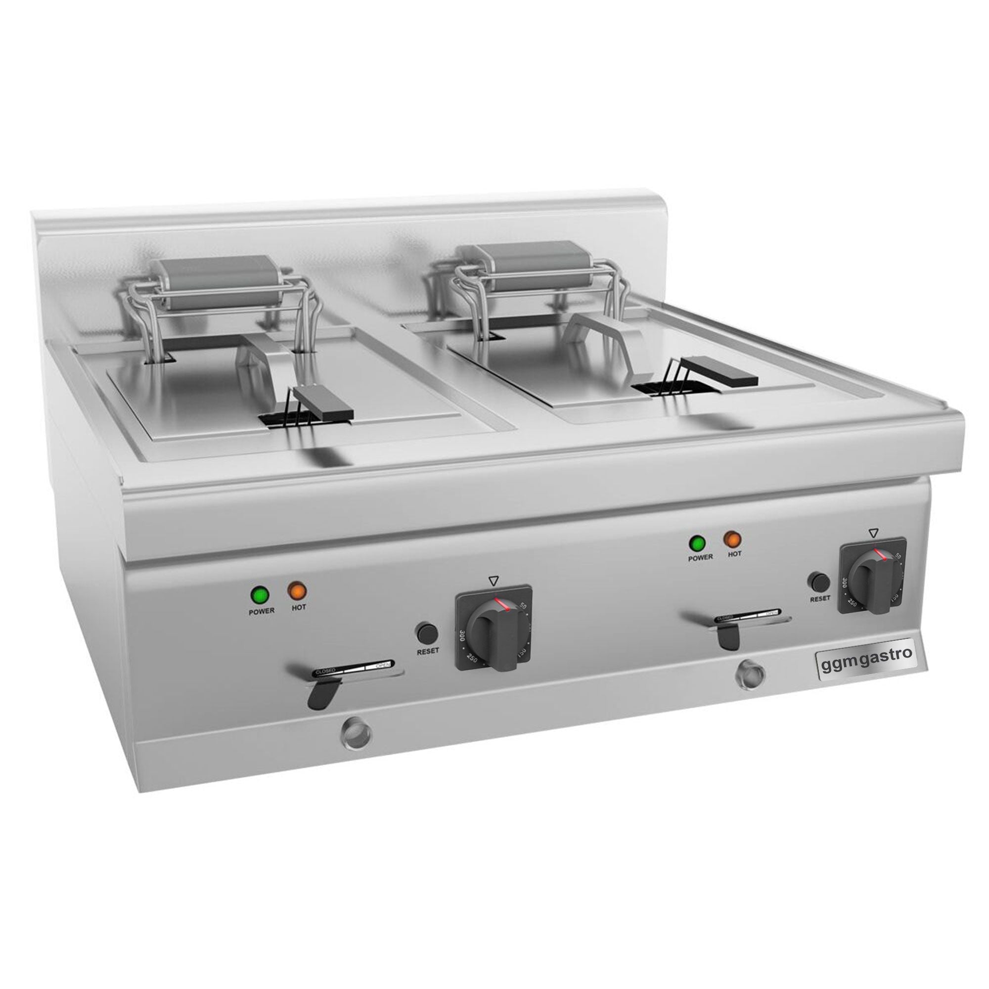 Elektrikli Çift Fritöz - 10+10 Litre - 18 kW