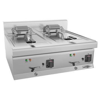 Elektrikli Çift Fritöz - 10+10 Litre - 18 kW