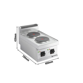 Set Üstü Elektrikli Ocak - 4kW - 2 Yuvarlak Pleyt