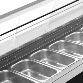 Dondurma Tezgahı EMMA - 1710 mm - Konveksiyonlu - 9x5 Lt. veya 6x7 Lt. Dondurma Kapları için - Siyah