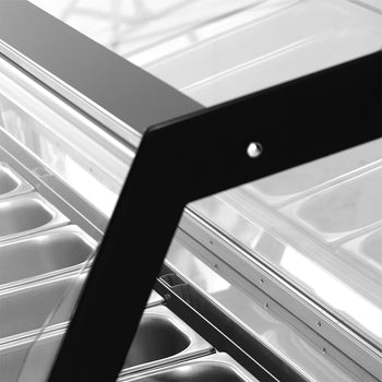 Dondurma Tezgahı EMMA - 1190 mm - Konveksiyonlu - 6x5 Lt. veya 4x7 Lt. Dondurma Kapları için - Siyah