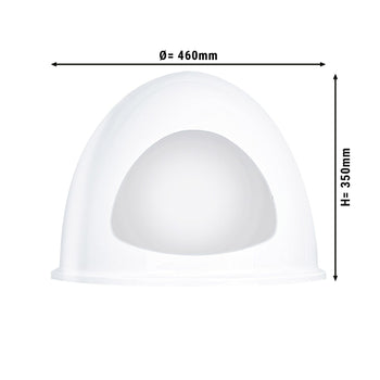 Yumurta Isıtıcı için Pleksiglas Kapak - Mat Beyaz