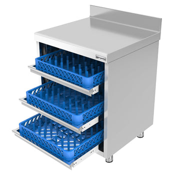 Bardak Sepetleri için 3 Çekmeceli Çalışma Dolabı – 647x600 mm