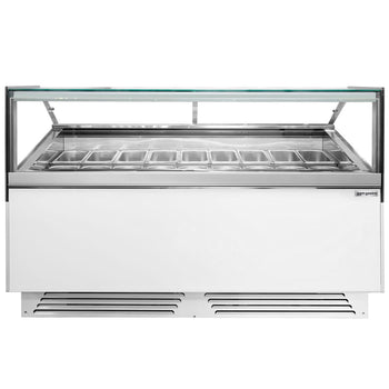 Dondurma Tezgahı ADAM - 1700 mm - Konveksiyonlu - 18x5 Lt. veya 12x7 Lt. Dondurma Kapları için - Beyaz