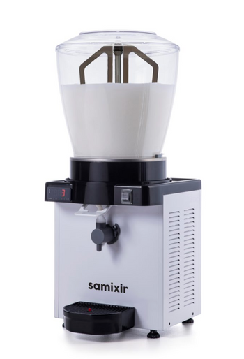 Panaromik Dijital Köpüklü Ayran Dispenseri, 22 Lt. - Beyaz - Samixir