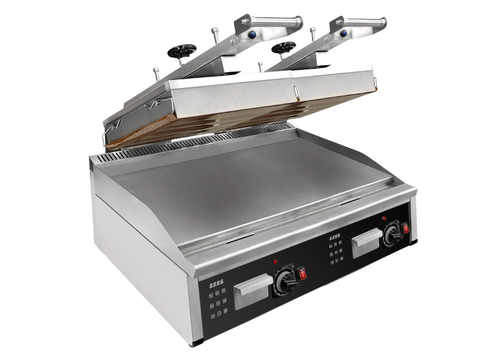 Yüksek Hızlı Çift Kontakt Izgara - Hamburger Izgarası - 12 kW - Otomatik - Dijital Ekran