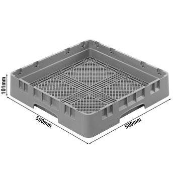 Çatal-Bıçak Sepeti 1/1 - 500x500mm - Gri - CAMRACK® | CAMBRO
