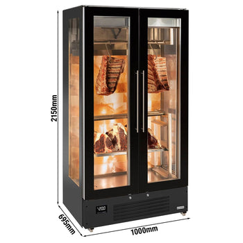 Dry Aged - Et Yaşlandırma Dolabı - 1,0 x 0,69 m - 2 Cam Kapılı