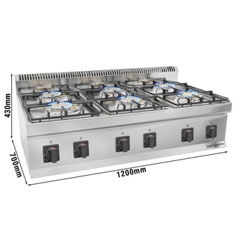 Gazlı Ocak - 36 kW - 6 Gözlü