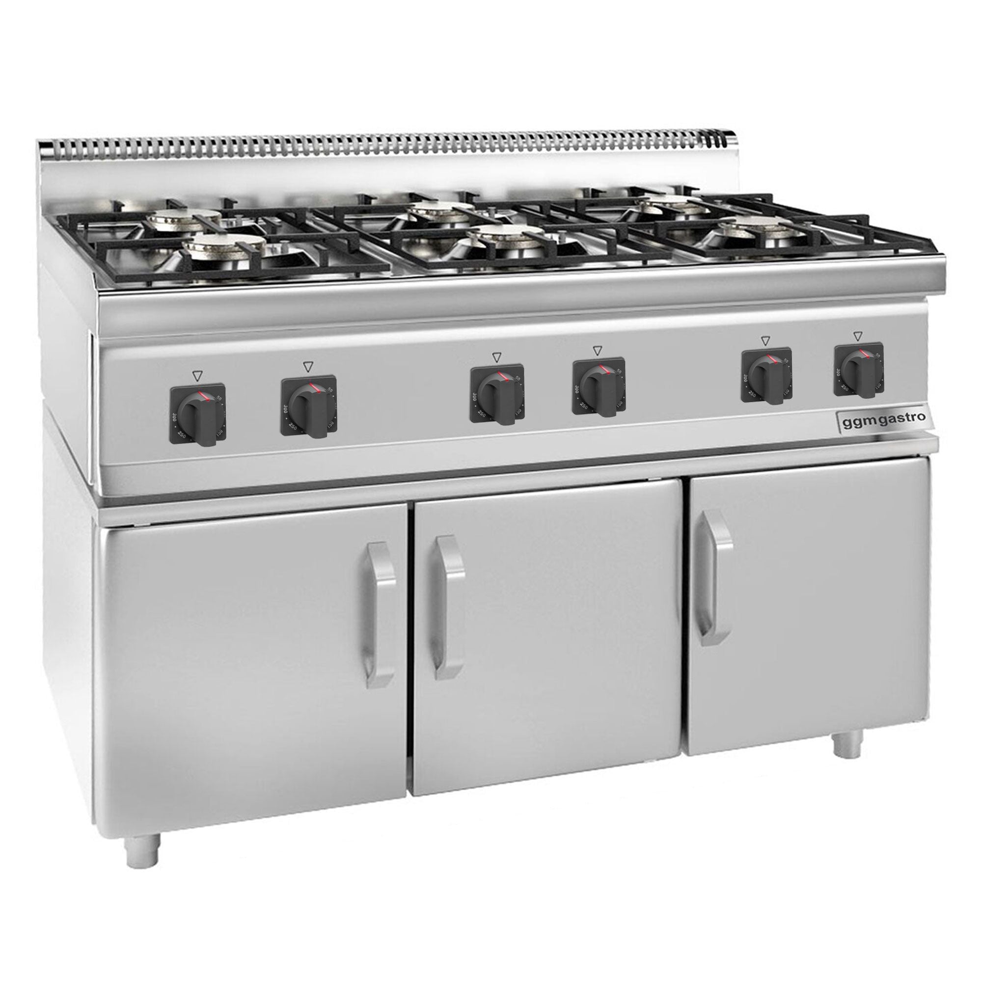 Gazlı Ocak - 36 kW - 6 Gözlü - 3 Kapılı Alt Stand Dahil