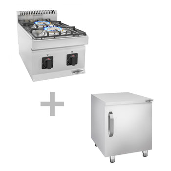 Gazlı Ocak - 10 kW - 2 Gözlü - 1 Kapılı Alt Stand Dahil