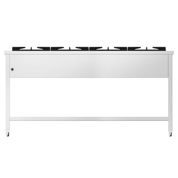 Gazlı Ocak - 34 kW - 4 Brülör - Açık, Taban ve Damlama Tepsisi ile