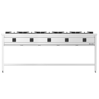 Gazlı Ocak - 42,5 kW - 5 Brülör - Açık, Taban ve Damlama Tepsisi ile