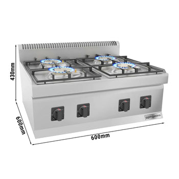 Gazlı Ocak - 16 kW - 4 Gözlü