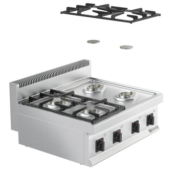 Set Üstü Gazlı Ocak - 14kW - 4 Gözlü