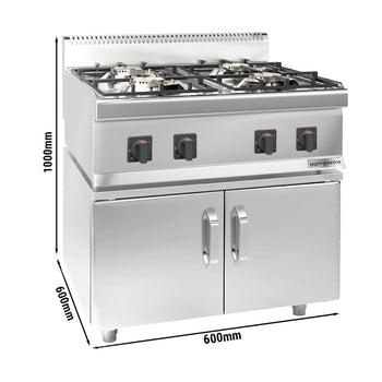 Gazlı Ocak - 14 kW - 4 Gözlü - 2 Kapılı Alt Stand Dahil